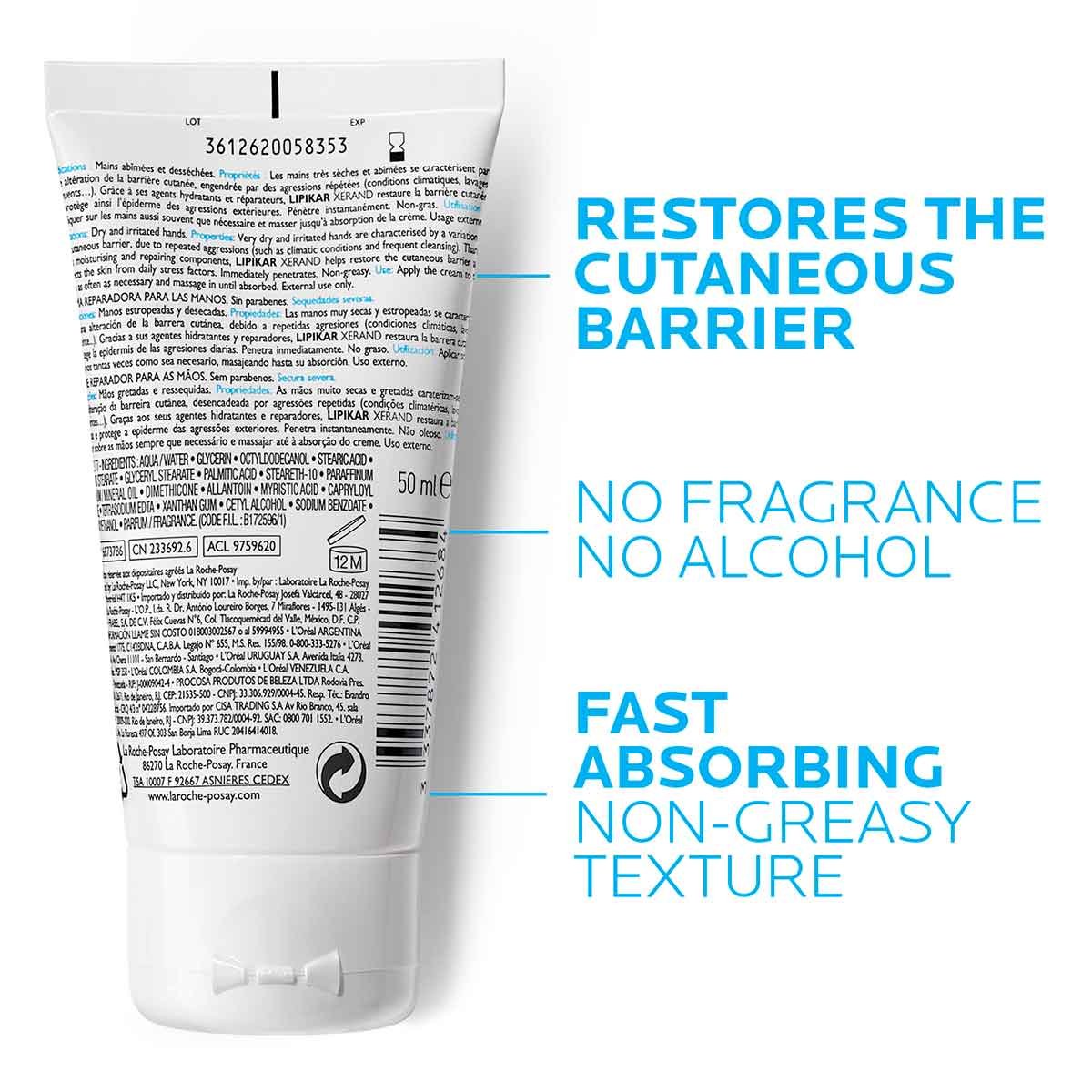 La Roche Posay Termékoldal Ekcéma Lipikar Xerand 50ml 3337872412684 Zo