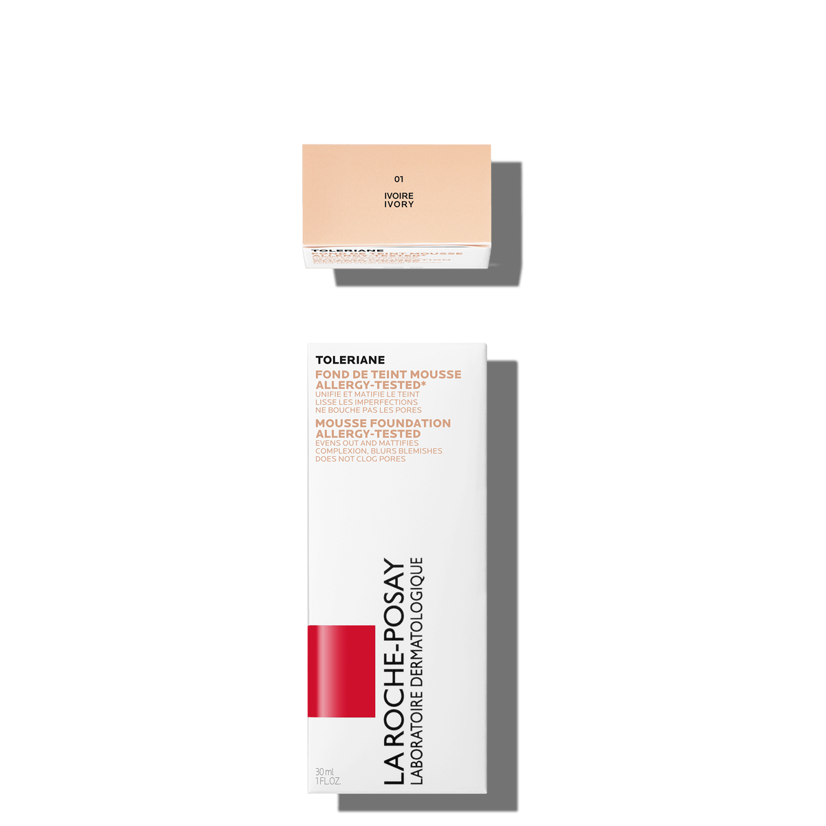 La Roche Posay Érzékeny Bőrre Toleriane Smink ALAPOZÓ HAB 01IVORY 3